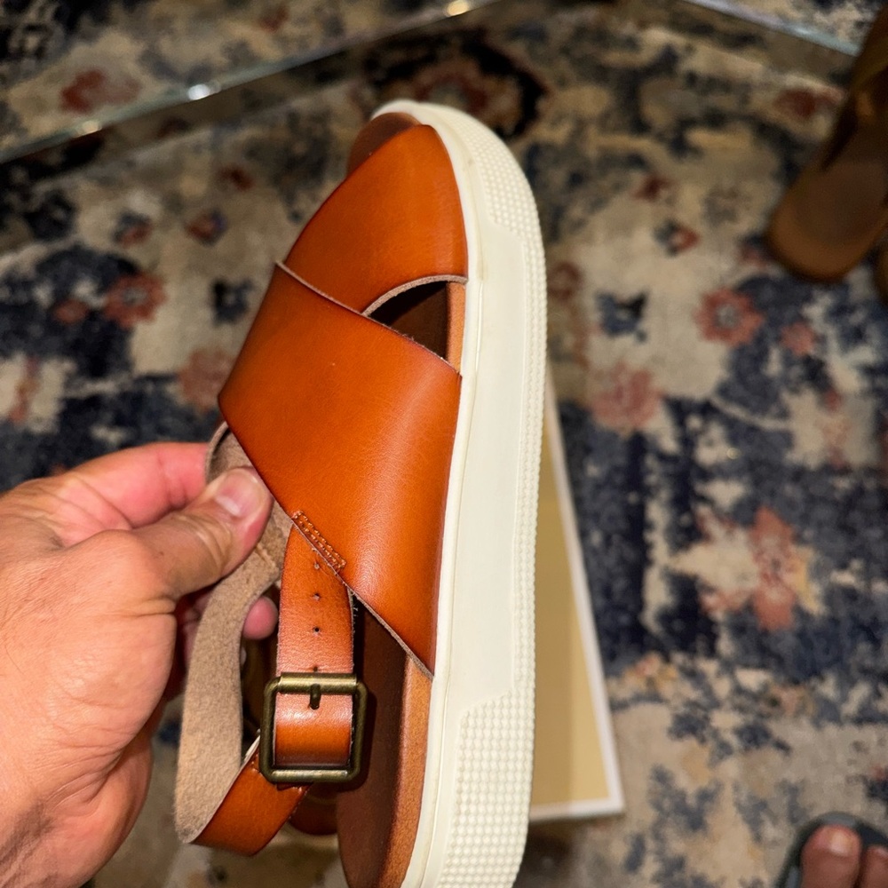 MIA, leather sandal, women, TAN color